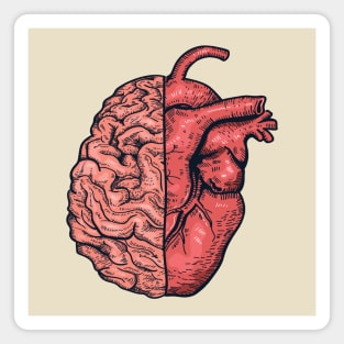 HEART VS BRAIN Magnet